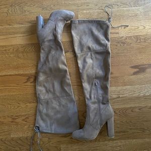 Charlotte Russe, Over-the-knee Suede Boots, Size 8